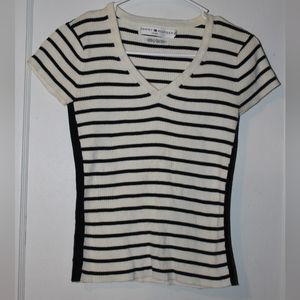 Y2K Tommy Hilfiger Ribbed Baby Tee Women's S